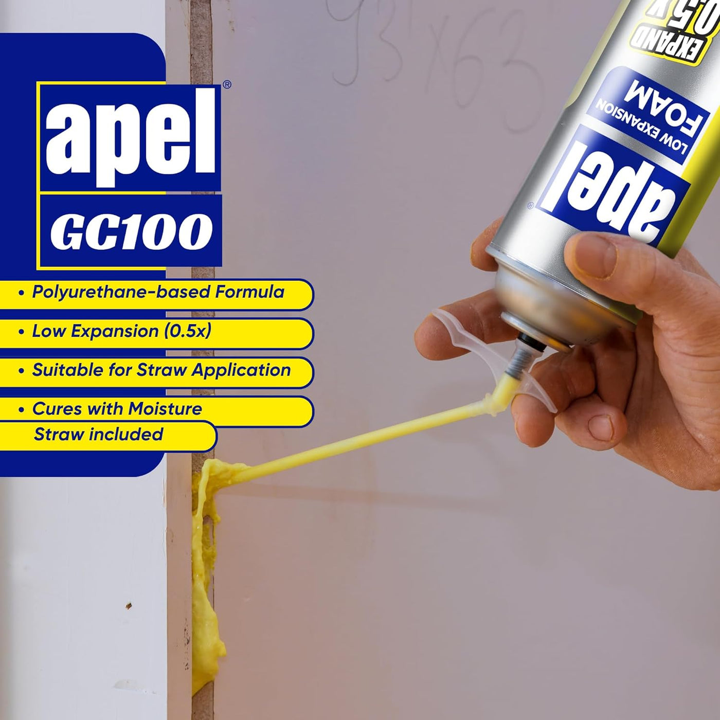 APEL GC100 Low Expansion Polyurethane Spray Foam 30 fl oz