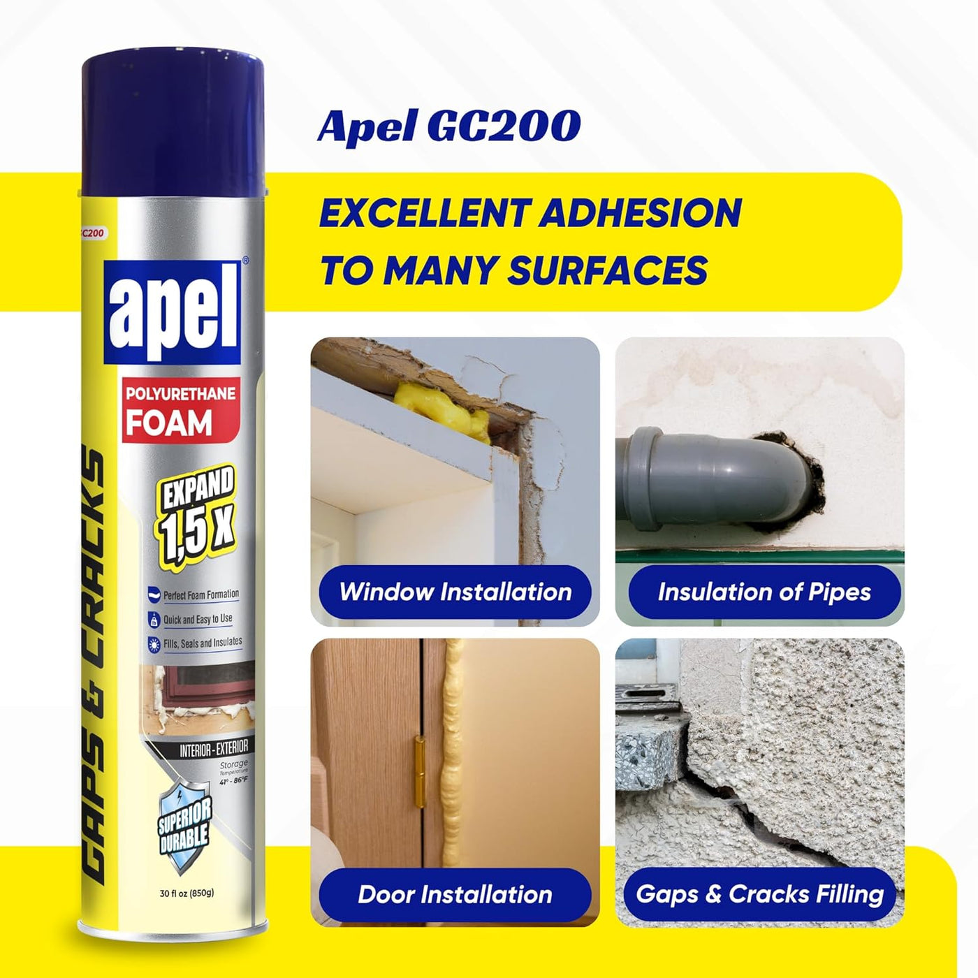 APEL GC200 Polyurethane Spray Foam 30 fl oz