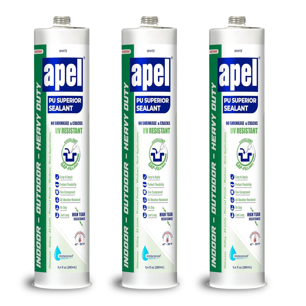 Polyurethane Superior Sealant 9.4 fl oz White APEL HD100