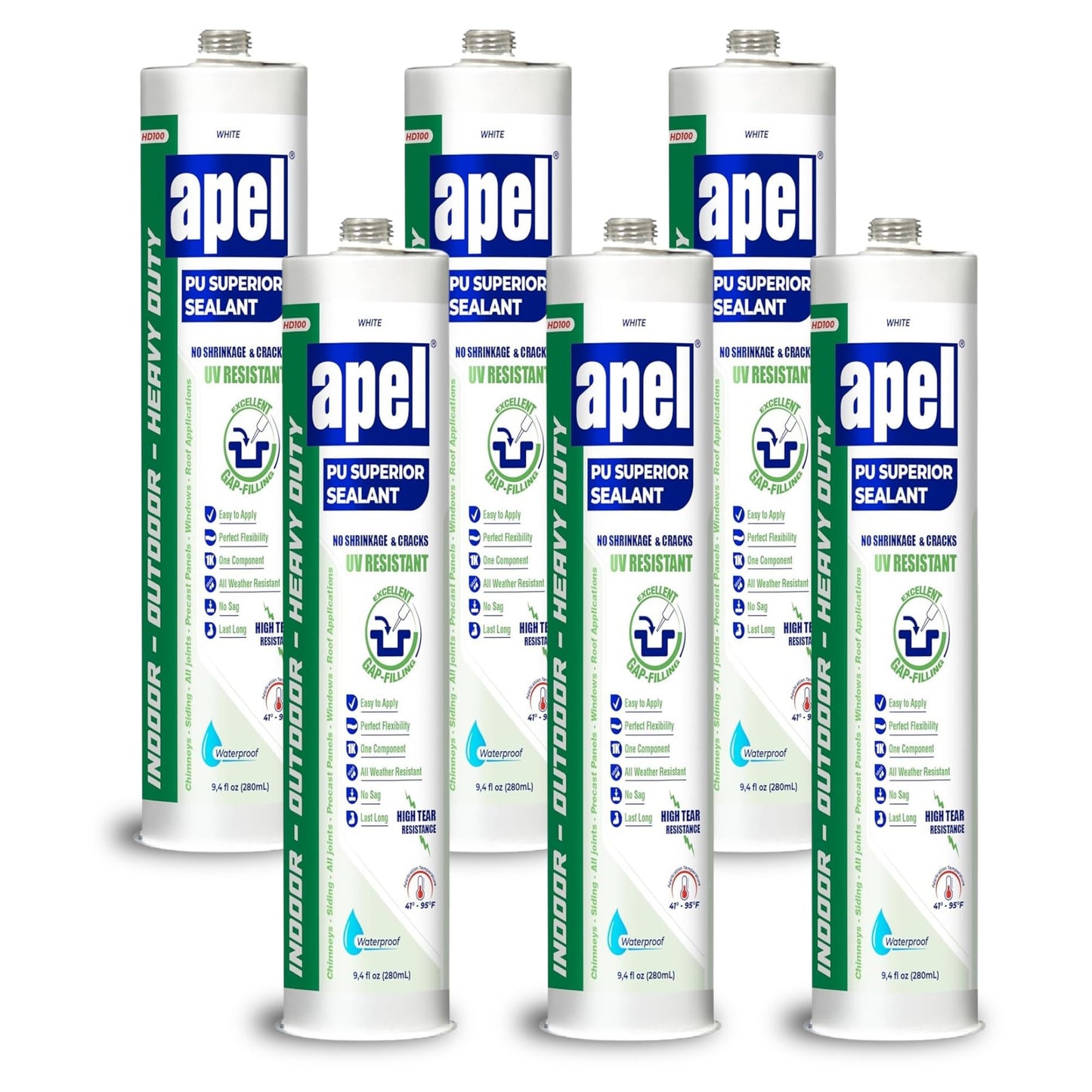 Polyurethane Superior Sealant 9.4 fl oz White APEL HD100