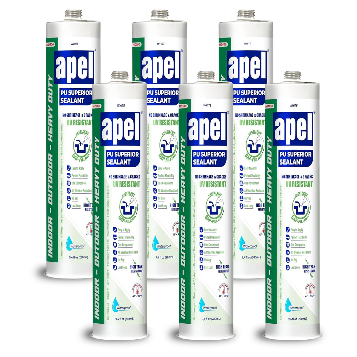 Polyurethane Superior Sealant 9.4 fl oz White APEL HD100