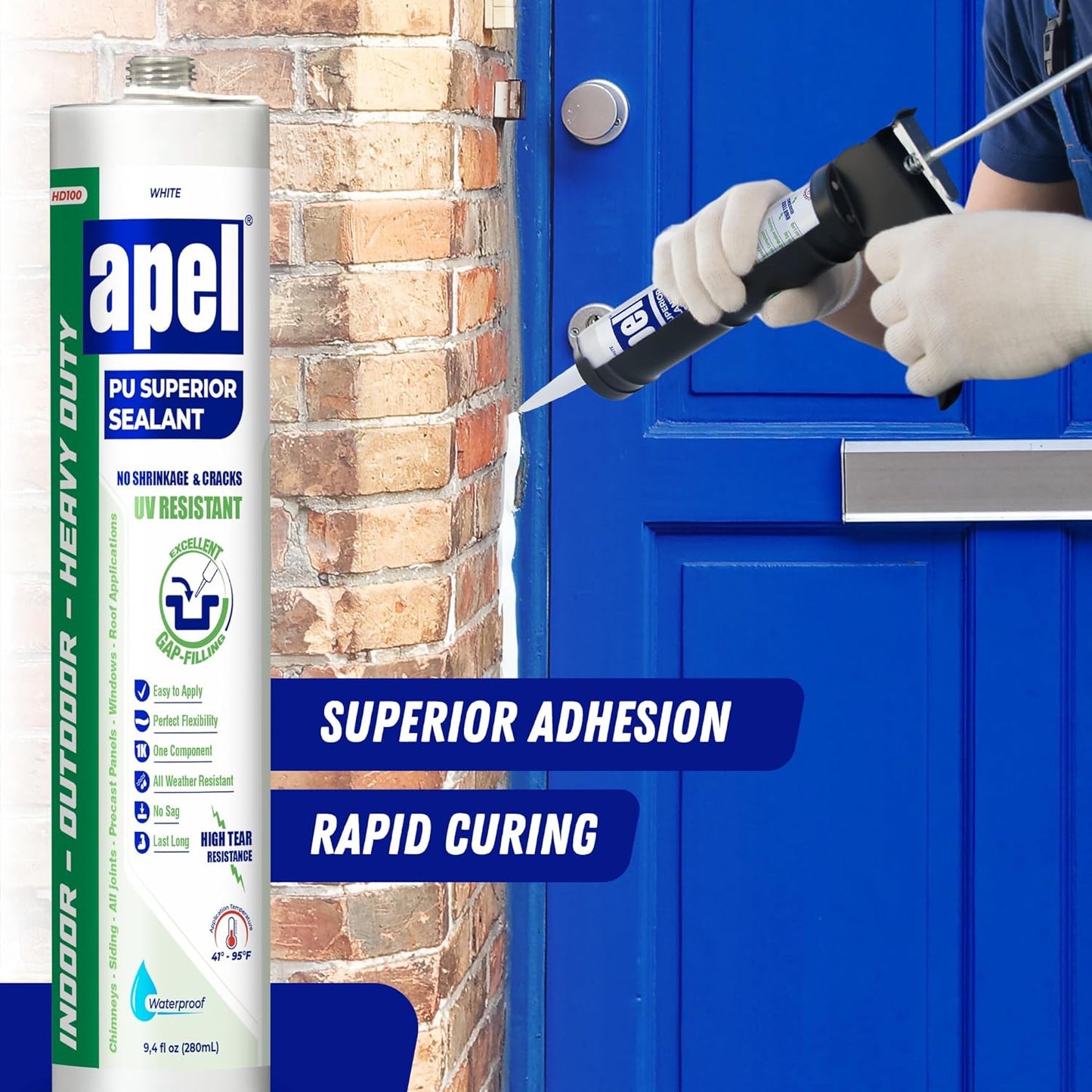 Polyurethane Superior Sealant 9.4 fl oz White APEL HD100