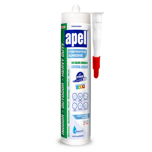 APEL HD300 Hybrid Construction Adhesive 10.5 fl oz Crystal Clear