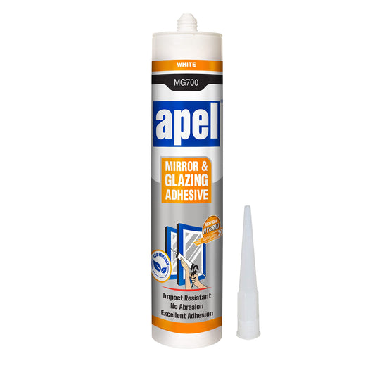 APEL MG700 Mirror Adhesive 9.8 fl oz White