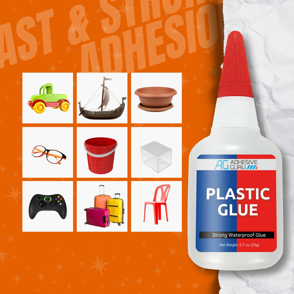 AG Plastic Glue 0.7 oz. & Activator 3.38 fl oz Set