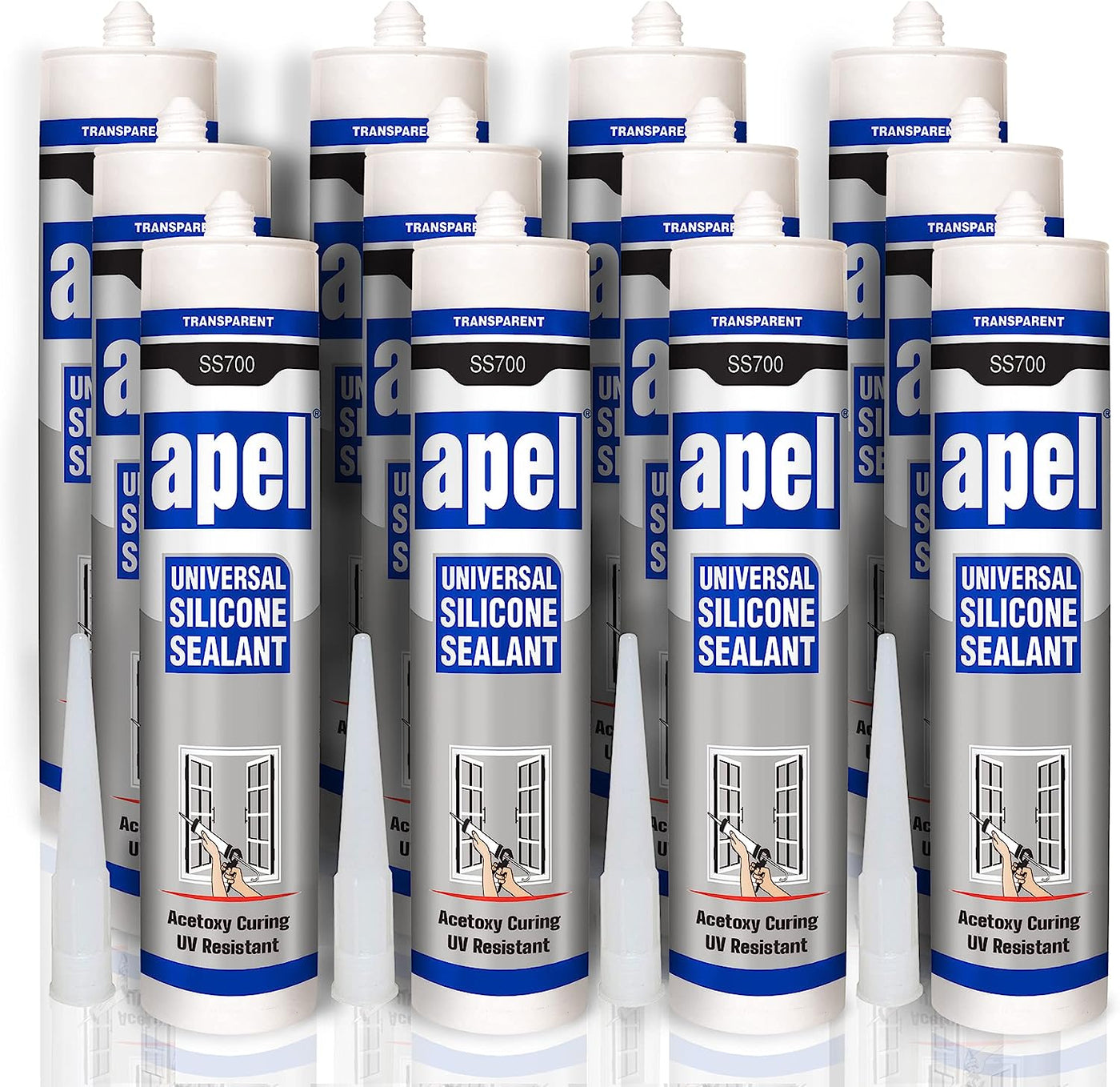 SS700 Multipurpose Silicone Sealant 8.4floz 12pack