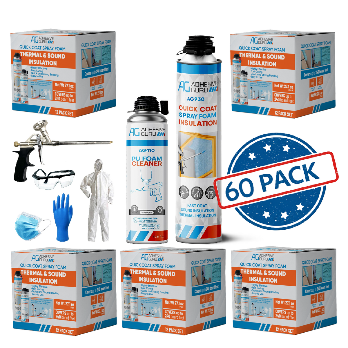 AG Polyurethane Insulation Spray Foam Set - AG930S