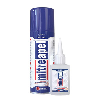 MITREAPEL AC100 Super CA Glue with Activator 0.9 oz & 3.38 fl oz