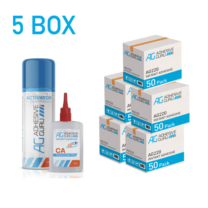 MITREAPEL CA Glue With Activator - 2 Pack Super Glue Kit For Woodworking, Plastic, Metal & Crafts