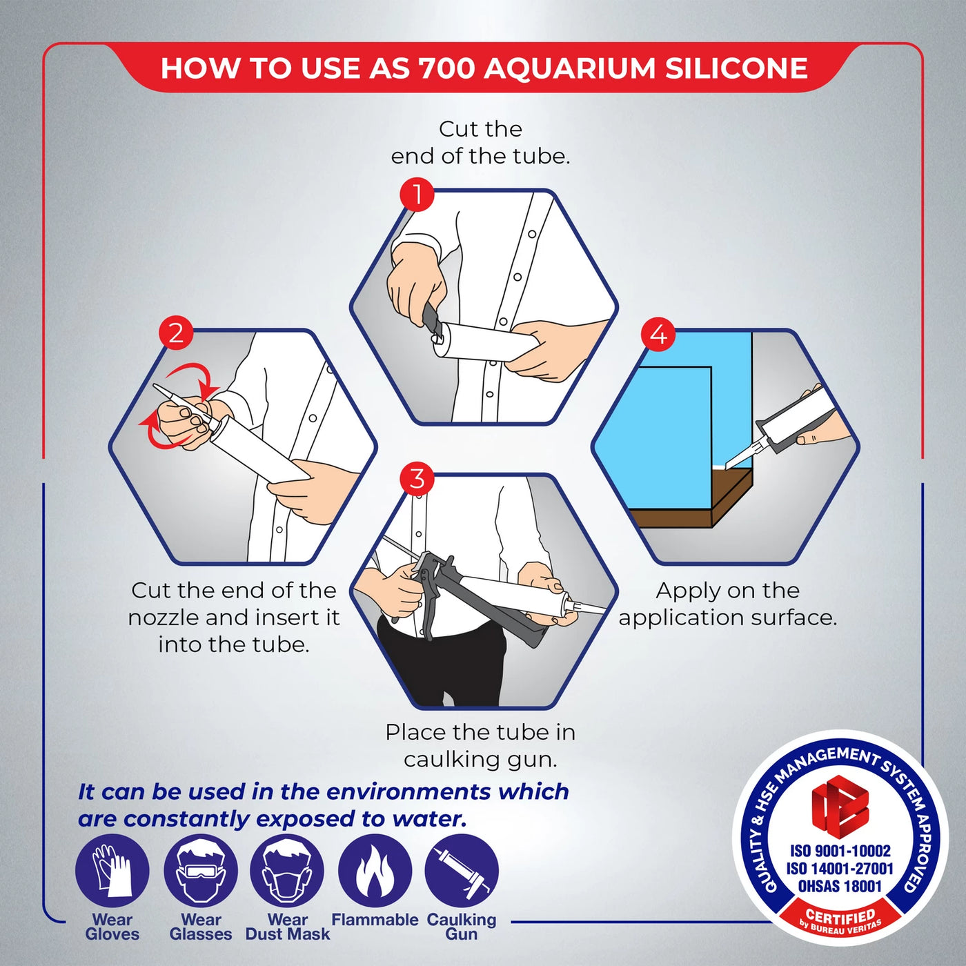 AS700 aquarium slicone