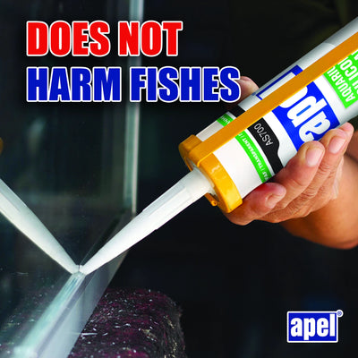 APEL AS700 Aquarium Silicone Sealant 10.4 fl oz Clear