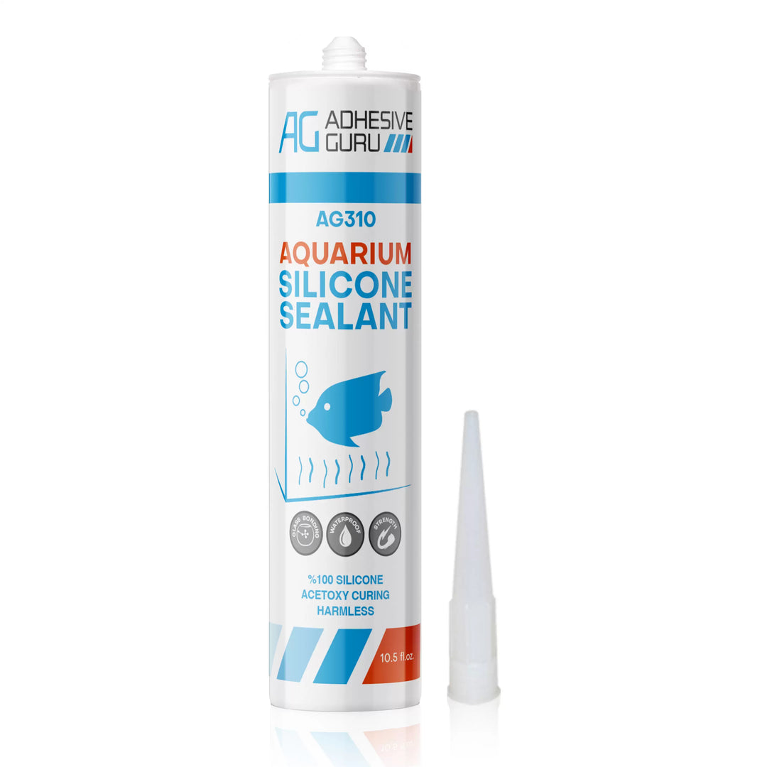 Adhesive Guru AG310 Aquarium Silicone Sealant Clear 10.5 fl oz 1 Pack