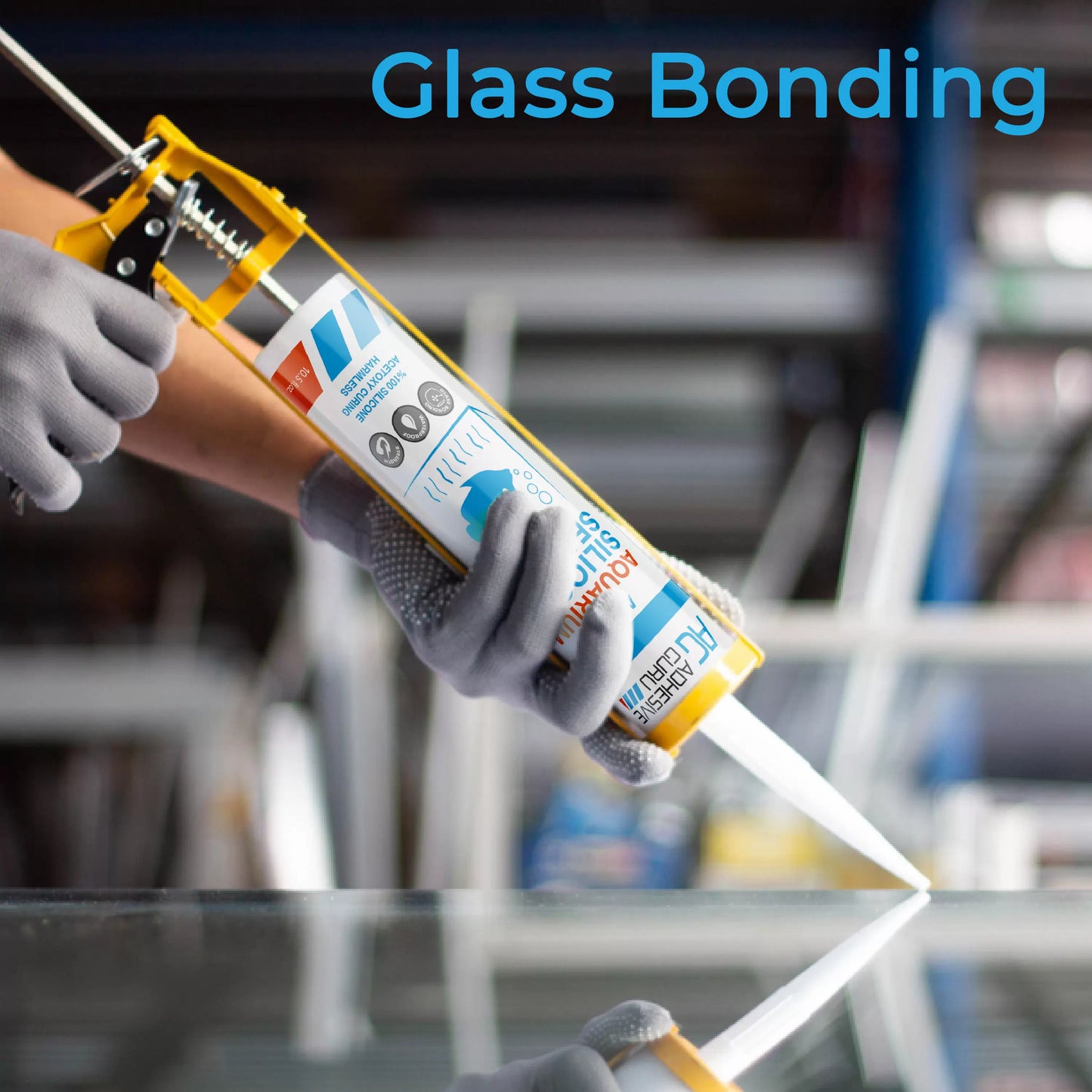Aquarium Silicone Sealant - Clear - 10.5 fl oz - ADHESIVE GURU - AG310