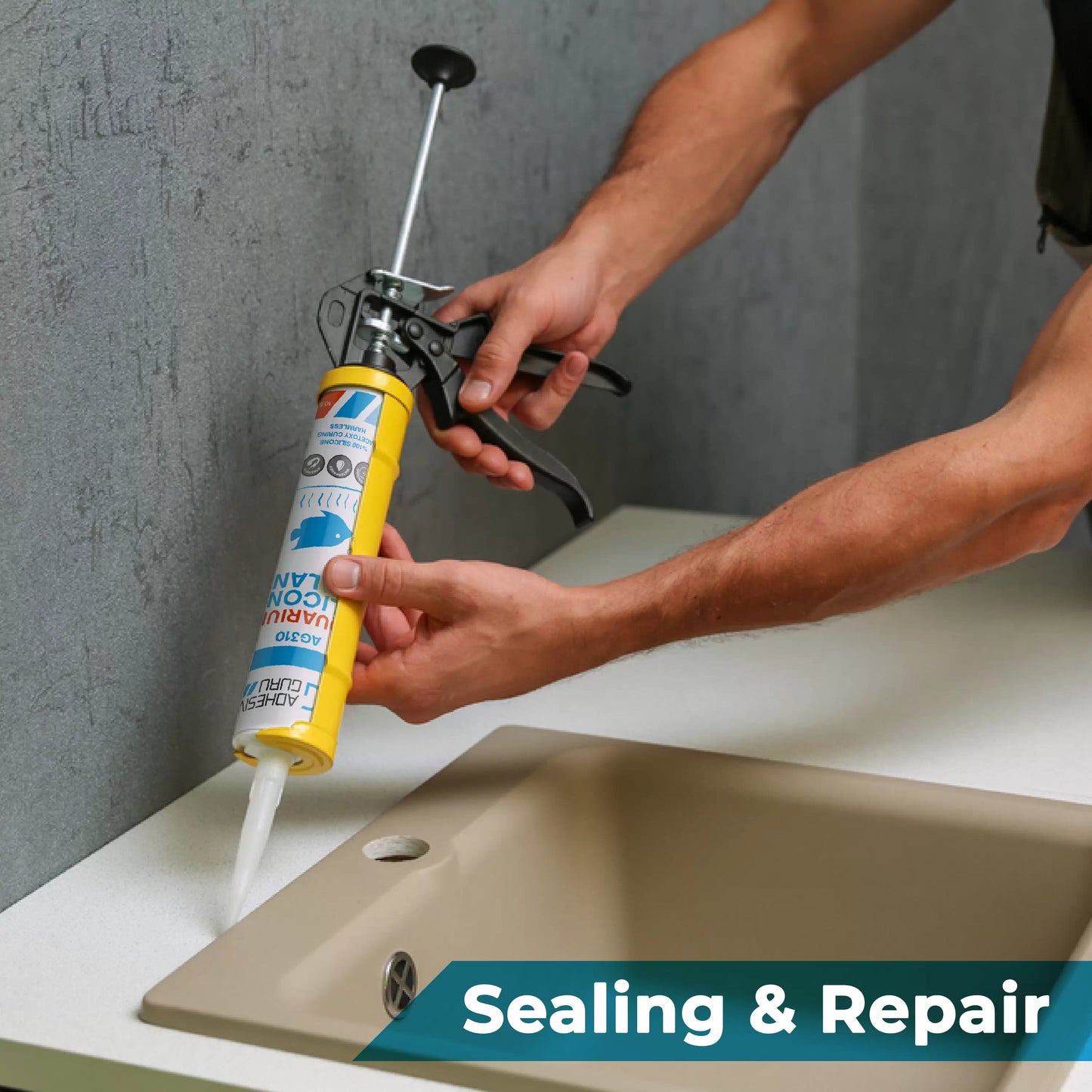 Aquarium Silicone Sealant - Clear - 10.5 fl oz - ADHESIVE GURU - AG310