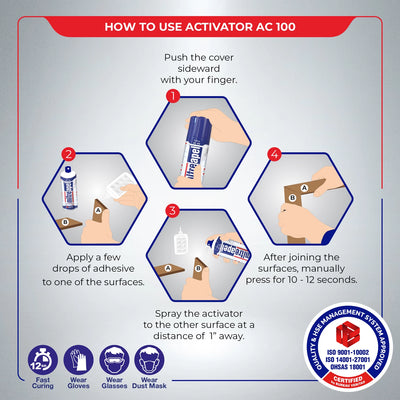 MITREAPEL AC100A Activator Spray 3.3 fl oz Accelerator for CA Super Glues